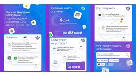 Как получить справку участника СВО через портал Госуслуги в MEXX