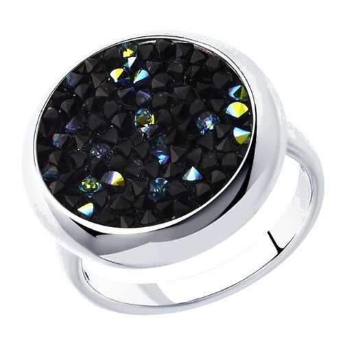 Серебряное кольцо женское с кристаллами Swarovski SOKOLOV 94012429 р.17 в MEXX