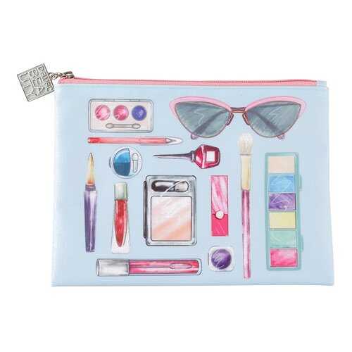 Косметичка Dewal Beauty серия Модница, голубая 22,5х17х1см BG-4 в MEXX