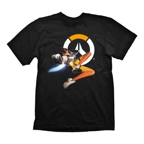 Футболка мужская Gaya Entertainment Overwatch Tracer Hero черная M в MEXX