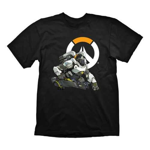 Футболка мужская Gaya Entertainment Overwatch Winston Logo черная 2XL в MEXX