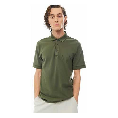 Футболка-поло мужская Armani Exchange 3HZFAL ZJM5Z хаки XL в MEXX