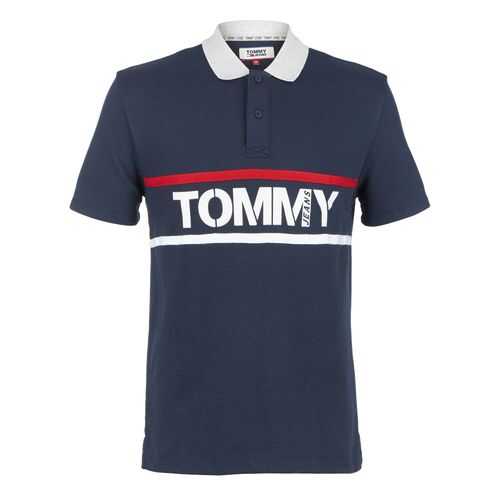 Футболка-поло мужская Tommy Jeans DM0DM07779 синяя M в MEXX