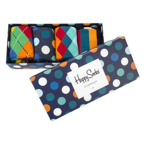 Набор носков мужских Happy Socks XMIX09 6000 разноцветных 41-46 EU в MEXX