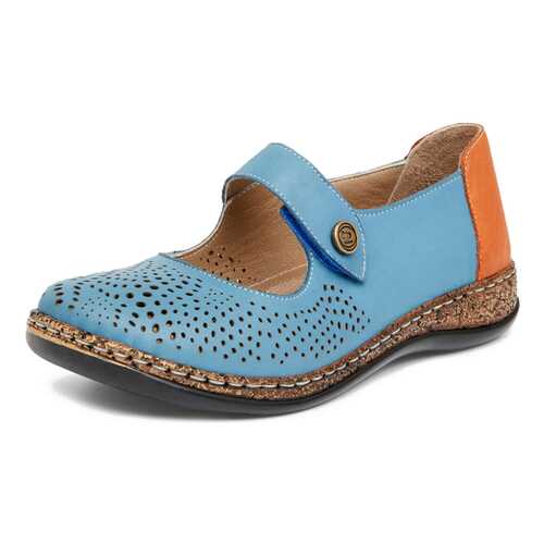 Туфли женские Alessio Nesca Comfort 27306680 голубые/коричневые 39 RU в MEXX
