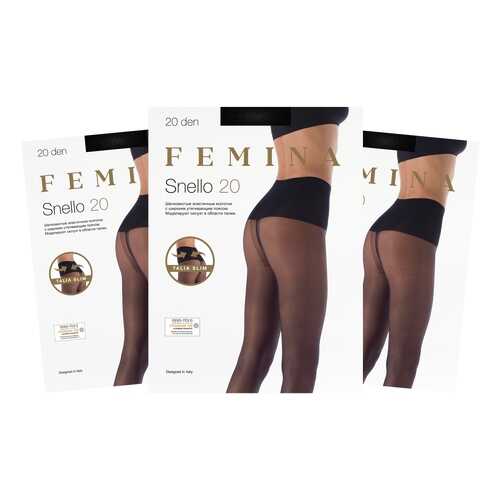 Колготки женские FM Snello 20 den nero 2/S (набор 3 шт.) в MEXX