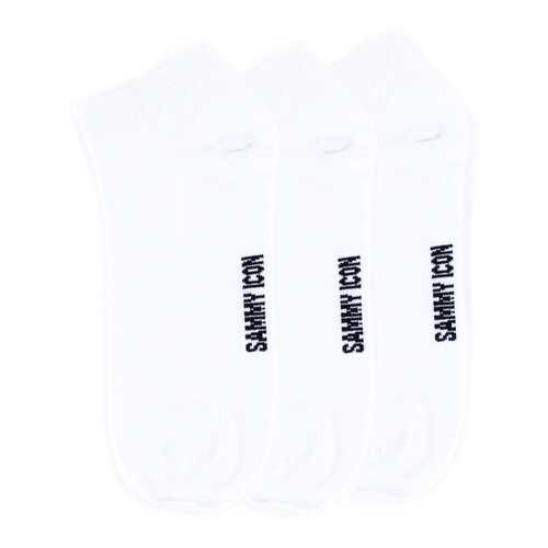 Комплект однотонных носков Sammy Icon Ankle Solid - 3 Pair Set - White в MEXX