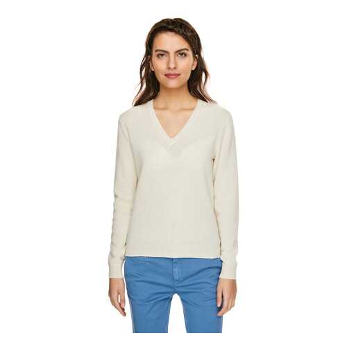 Пуловер женский United Colors of Benetton 20A_1002D4488 белый M в MEXX