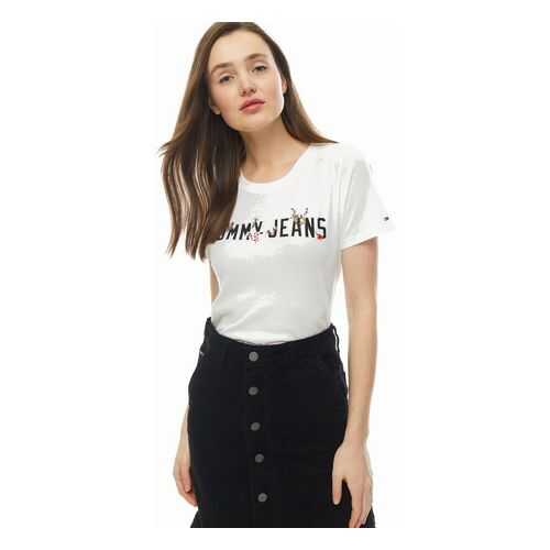 Футболка женская Tommy Jeans DW0DW07170 YA2 белая XXS в MEXX