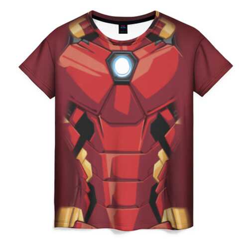 Футболка женская ВсеМайки Iron Man costume красная 4XL в MEXX
